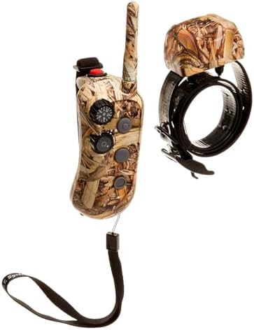DT SYSTEMS RAPT1400 Camo E-collar Remote Rapid Access Pro Trainer, Compact Waterproof Gentle Touch Stimulation Dog Training System, Transmitter w/ Hand Strap
