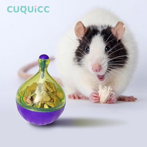 Rat Puzzle Foraging Toy, Interactive Toys for Guinea Pig Rabbit and Small Animal,Rats Enrichment and Sniffing Toy, Treat Dispensing Slow Toy for Rat cage Accessories 1pc