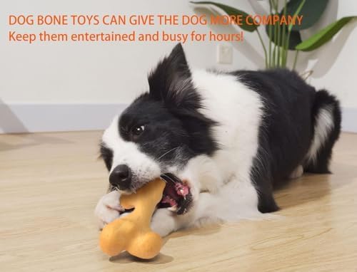 Indestructible Dog Toy for Aggressive Chewers, Nylon Chew Toy for Medium and Large Dogs, Durable Teething Toys for Puppies, Chicken Flavor