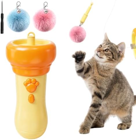 Cat Toys for Indoor Cats, Interactive Cat Toy，Yellow