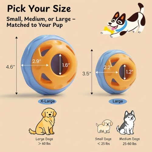 Nocciola Enrichment Dog Licking Toy, Frozen Treat Feeder for Aggressive Chewers, Freezable Rubber Dog Lick Bowl Long-Lasting to Keep Them Busy, Engagement & Anxiety Relief