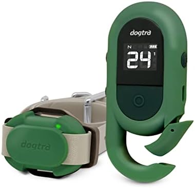 Dogtra CUE Green – E-Collar for Dogs Training Collar with Remote – Training Made Easy for Everyday Dog Owners – Gentle Vibration, Custom Boost, Waterproof, Rechargeable, 400-Yard Range System