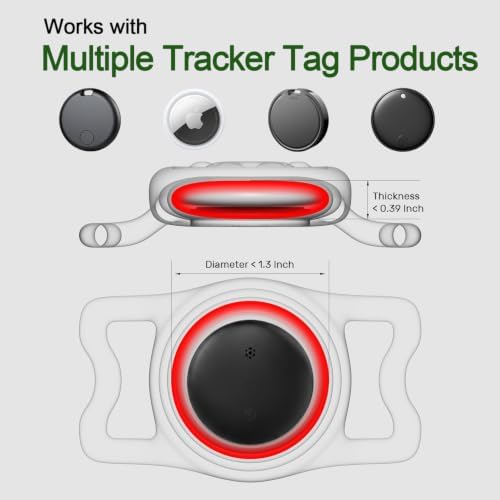 Dog Tracker with Apple Find My, GPS Pet Tracker for Dogs and Cats | Real-Time Location Tracking, No Monthly Fee or SIM Card, Waterproof Dog Collar Tracker with Holder, iOS Only Pet Locator