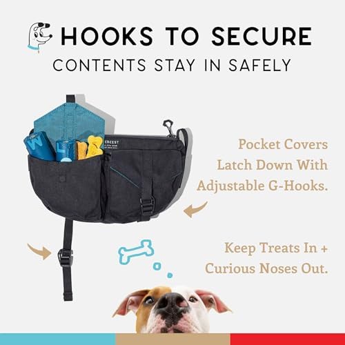 Wildebeest Farallon Bag - Versatile Cross Body Bag, Fanny Pack, Dog Treat Pouch - Secure, Easy Access Pockets, Adjustable Buckle Strap, Poop Bag Dispenser, Water-Resistant, Fits Any Smartphone