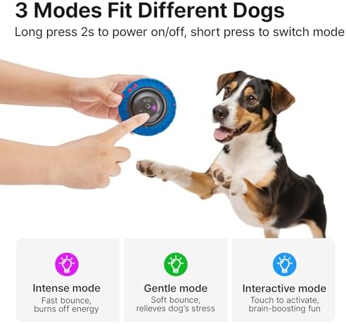 Potaroma Dog Ball Toy, Motion Activated Interactive Bouncing Ball