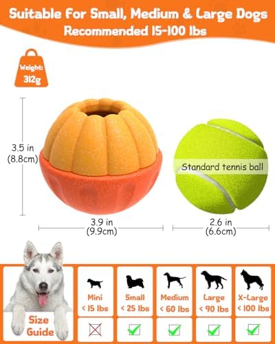 Treat Dispensing Dog Toys for Aggressive Chewers, Interactive Frozen Enrichment Puzzle Ball to Keep Dogs Busy, Indestructible Nylon Chew Toy for Medium Large Breed