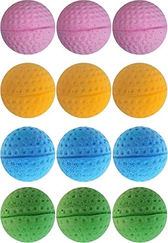 Cat Foam Ball Cat Sponge Ball Toy Soccer Toy (12Pack)