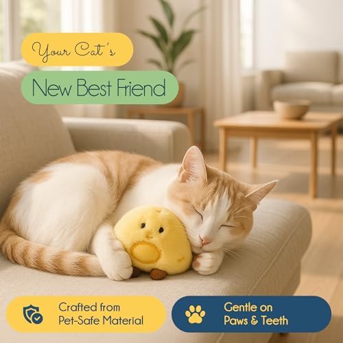 Oh My Cat! Interactive cat Toys – Automatic Electric self-Play Toy Pack Supplies for Bored Indoor Cats, Kittens, and Adult Pets; Moving Stimulation Games, Cute Catnip Ball, Funny Exercise Gift