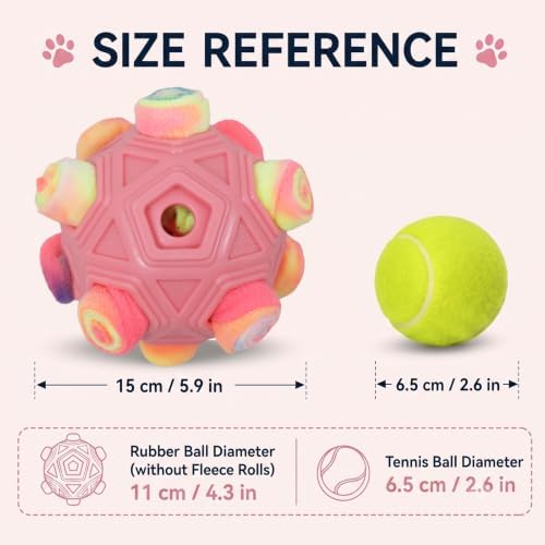 Dog Snuffle Ball, Upgraded Interactive Enrichment Slow Feeder Puzzle Toy