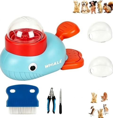 Pet Duck Snack Dispenser, Tear Comb, and Nail Trimmer Set | The anti clogging design of the puzzle slow feeder can hold up to 4 ounces, suitable for small and medium-sized dogs