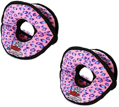 TUFFY® 2 Pack Ultimate 4Way Ring Ultra Durable Plush Dog Toys