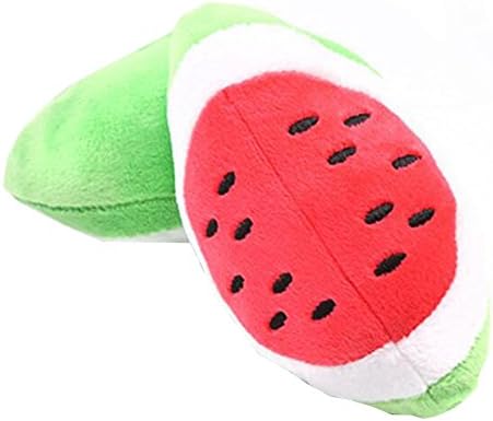 Pet Squeaky Toys Vegetables & Fruits Plush Dog or Cat Chew Toys for Puppies Small Dogs