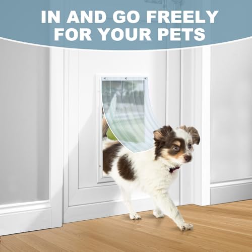 Uross Dog Door Replacement Flaps -5.3 FT x 15.7 in Ruff Weather DIY Cat Door Flap, Doggie Vinyl Plastic Door Flap for Dog House, Ideal Large Pet Door Replacement Flap