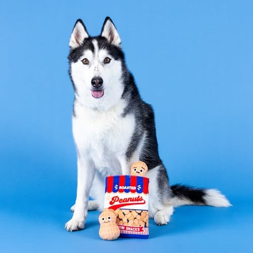 Fringe Studio Plush Dog Toy, Hide & Seek Burrow 3 Pieces Set, NUT-in BUT Fun, Pet Shop Collection (289243)
