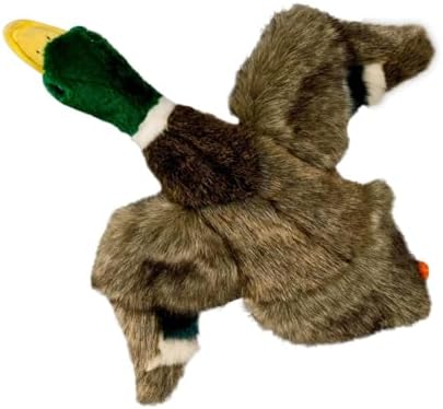 ALL FOR PAWS Duck Squeaky Doy Toy, Duck Dog Toy for Medium Large Breed, Puppy Fetch Toy with Squeaker, Plush Chew Dog Toy, 18 x 9.1 x 3.9 inches, Classic - Mallard L