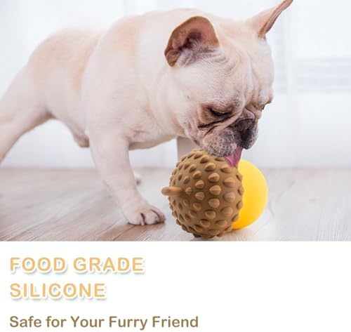 Acorn Dog Puzzle Toy for Medium Small Dogs, Treat Dispensing Dog Toys for Moderate Chewers, Puppy Teething Toys to Keep Them Busy, Interactive Pet Toys for Dogs, Dogs Gifts