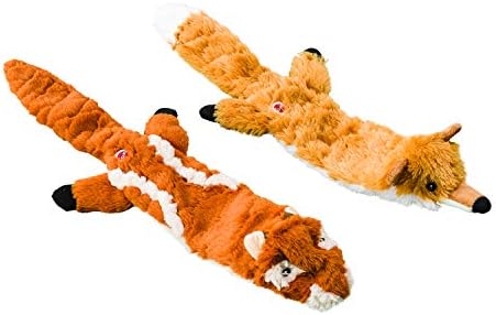 SPOT Skinneeez Extreme Quilted Raccoon - Durable, Stuffing Free Dog Toy with 4 Layers of Diamond Stitched Fabric & 2 Squeakers- Ideal for Medium and Large Aggressive Puppies and Dogs- 23in