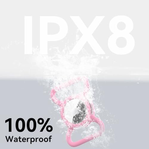 Waterproof AirTag Holder for Dog Collar, Soft Slide-On Dog AirTag Holder | Full-Body Protection, No-Dangle Fit, Ultra-Durable, Lightweight, Tool-Free Installation, Clear Cover, Fits Dog & Cat Collars
