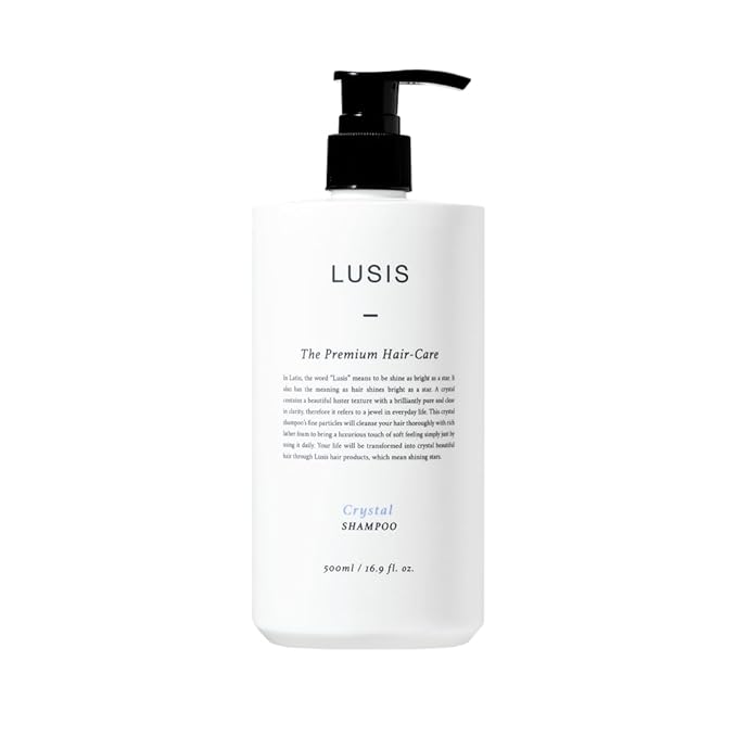LUSIS, Crystal Shampoo, Hair Clinic, Scalp Care, Korea-approved shampoo for hair loss care, EWG green grade ingredients,500ml (K-Beauty Shampoo)