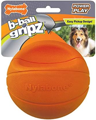 Nylabone Power Play Basketball Gripz Dog Play Toy, Medium