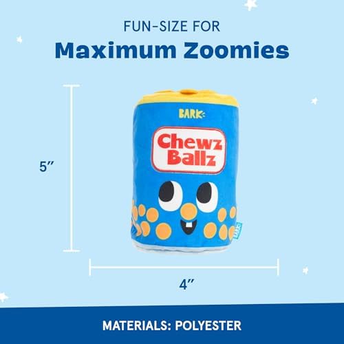 BarkBox Chewz Ballz 3-in-1 Interactive Plush Dog Toy
