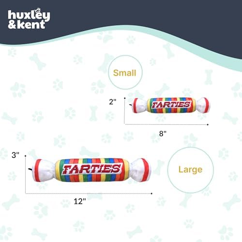 Huxley & Kent Power Plush Squeaky Dog Toy, Farties, Small