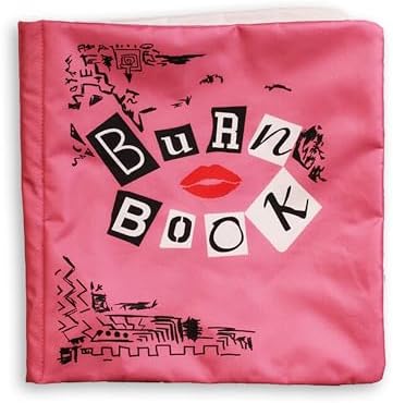 Mean Girls, Plush Dog Toys, Interactive Burn Book with Crinkle Sound, Large