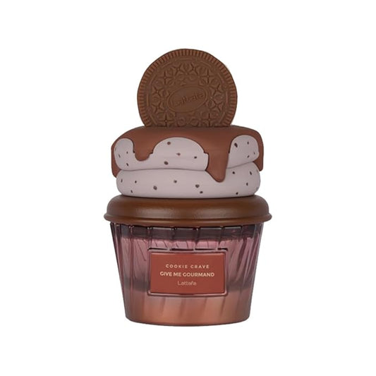 Lattafa Cookie Crave Eau de Parfum, Give me Gourmand Collection, 75ml Spray, Sweet Vanilla Cookie Scent, Cocoa Butter and Sugar Notes