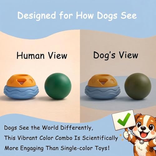 Nocciola Enrichment Dog Licking Toy, Frozen Treat Feeder for Large Dogs, Freezable Rubber Dog Lick Bowl Long-Lasting to Keep Them Busy, Engagement & Anxiety Relief (X Large)