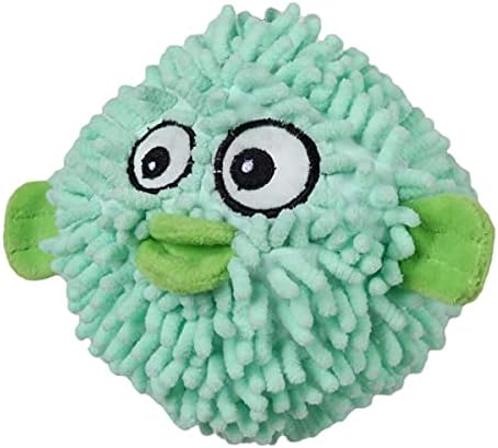 SmartPetLove Snuggle Puppy Tender-Tuffs Ball Dog Toy, Plush Pufferfish