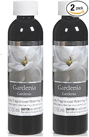 Hosley Set of 2 Fragrance Warming Oils for Oil Warmers and Potpourri Burners Aromatic Elegance and Long-Lasting Scent Gardenia Bliss 5Oz