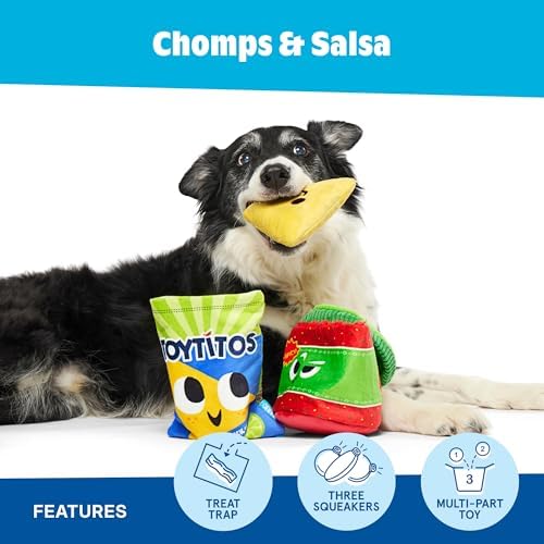 BarkBox Chomps and Salsa Dog Toy - Toy for Medium and Large Dogs