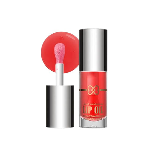 Hydrating Lip Oil, Nourishing Lip Lacquer with Non-Sticky Formula, Color Changing, 0.35 Ounce (5#, 1 Count (Pack of 1))