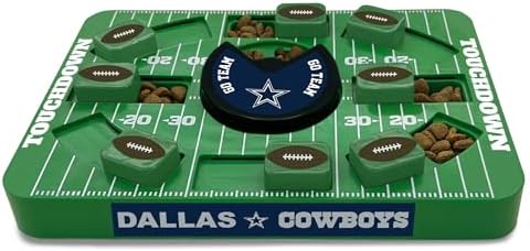 Pets First NFL Dallas Cowboys Large Puzzle Toy - Interactive Dog Treat & Slow Feeding Toy