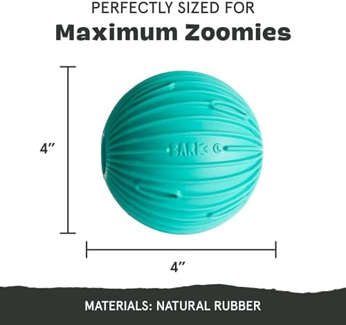 BarkBox Sea Foam Reef Ball Treat Dispensing Toy for Large Dogs, Perfect for Fun-Filled Stimulation and Interactive Playtime