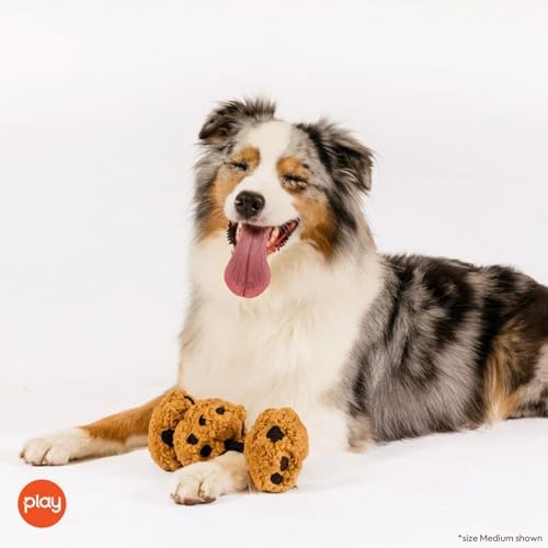 P.L.A.Y. Cute Plush Dog Toys - Coffee Shop Food Themed Durable Squeaker Chew Toy for Medium & Large Dogs - Machine Washable, Recycled Materials (Pup Cup Cafe Cookies n' Treats, Medium)