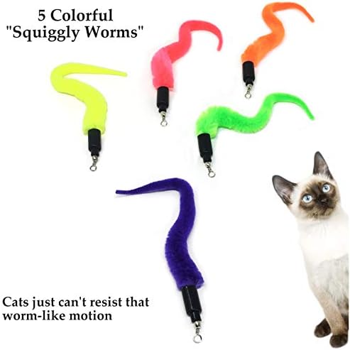 Pet Fit For Life 10-Piece Kitten Toy Refill Pack for Interactive Wands