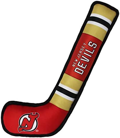 Pets First NHL New Jersey Devils Stick Toy for Dogs & Cats. Play Hockey with Your Pet with This Licensed Dog Tough Toy Reward! 16 inches long