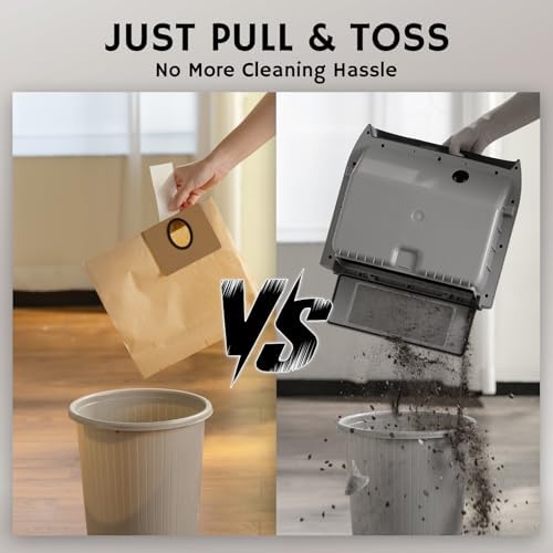 AIRTHEREAL T1 Plus Touchless Vacuum with Replaceable Dust Bags, 3 Modes