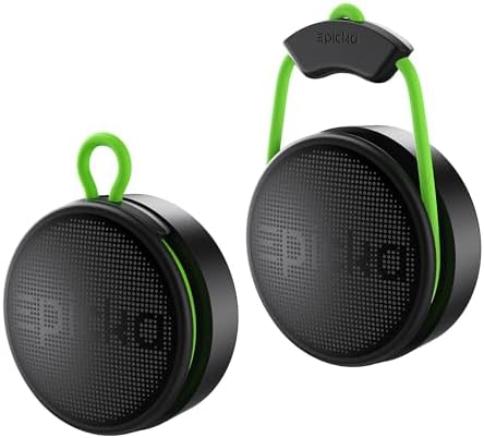 Epicka Tracker Tags with Adjustable Strap, 2-Year Battery, 2 Pack, Black | Works with Apple Find My (iOS Only), IP67 Waterproof, NFC-Enabled Item Finder for Keys, Luggage, Bikes, and Pets