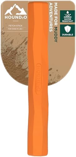 Playology Hound2O Fetch Stick Dog Toy - Outdoor Dog Toy - Orange