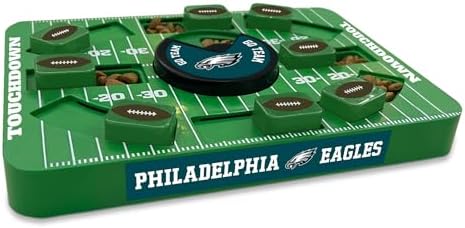 Pets First NFL Philadelphia Eagles Large Puzzle Toy, New Size, Interactive Dog Treat Puzzle, Slow Feeding Toy