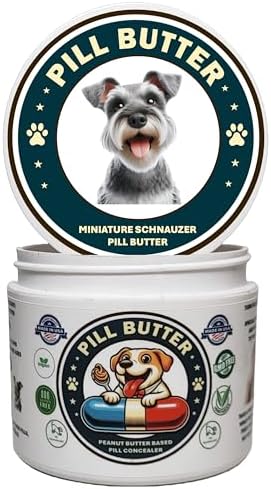 Peanut Butter Dog Pill Wrap - Miniature Schnauzer Label