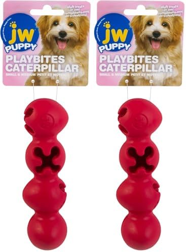 JW Playbites Caterpillar Treat Dispenser Toy (Pack of 2)