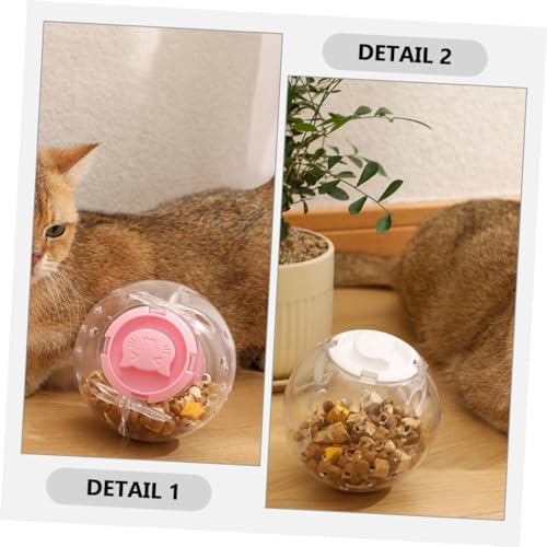 Toyvian 3pcs Interactive Pet Treat Dispenser Toy Snack Storage for Dogs and Cats for Engaging Playtime and Food Dispensing Fun