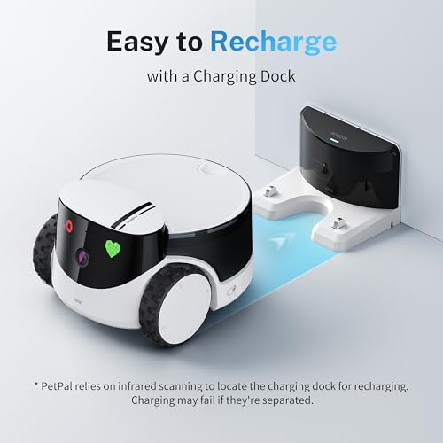 Enabot EBO ROLA PetPal Mobile 2.5K Pet Camera Robot with Treat Dispenser