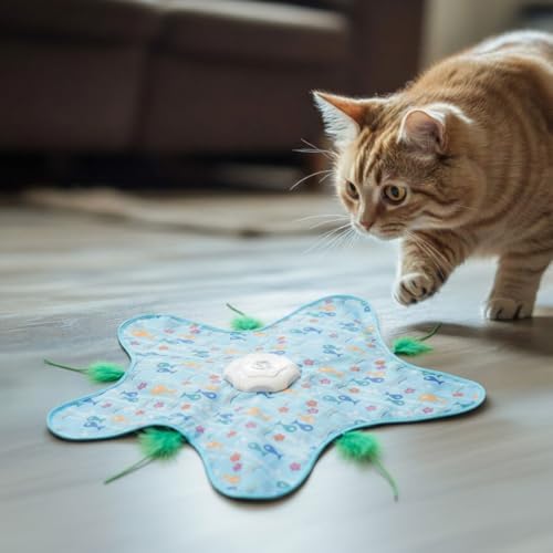 Lewtemi 9 Pcs Cat Toy Replacement Feather Wands Bulk for Hide and Seek Replacement Moving Feather Sticks Refill Cats Interactive Toys Indoor for Indoor Kitten(pc-8)