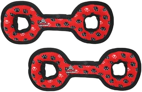 TUFFY® : 2 Pack TugOWar Dog Toy: Ultra Durable Plush Toy with Multiple Layers & Reinforced Seams, Washable and Floats, Original Construction