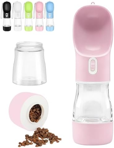 Dog Water Bottle Portable Drinking Water Bowl & Food Container