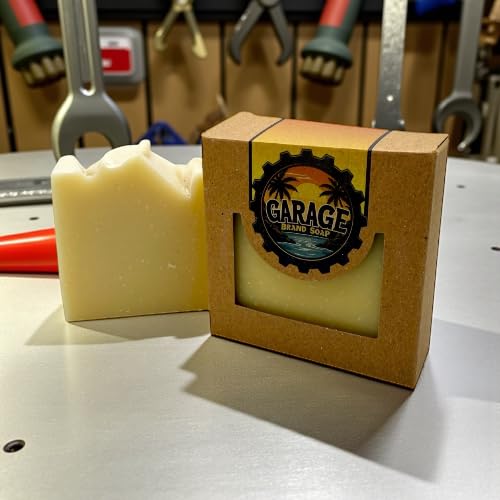 The Mechanic Citrus Shea Butter Mechanics Soap with Pumice, All Natural with Orange Essential Oil Medium Grit Scrub